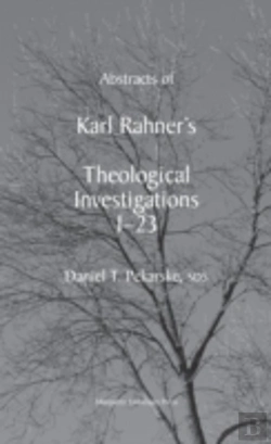 Bertrand.pt - Abstracts Of Rahnerâ€™S Theological Investigations