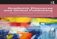 Academic Discourse And Global Publishing