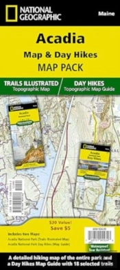 Acadia Map And Day Hikes Map Pack