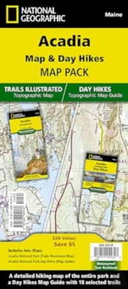 Bertrand.pt - Acadia Map And Day Hikes Map Pack