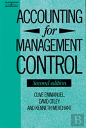 Accounting For Management Control