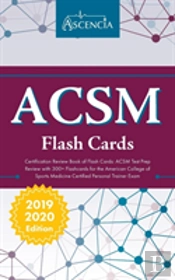 Acsm Certification Review Book Of Flash Cards