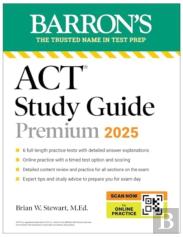 Act Study Guide Premium, 2025: 6 Practice Tests + Comprehensive Review + Online Practice