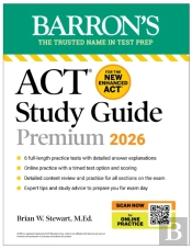 Act Study Guide Premium, 2026: 6 Practice Tests + Comprehensive Review + Online Practice For The New Enhanced Act