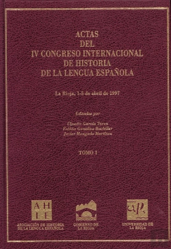 Bertrand.pt - Actas Iv Congreso Internacional De Historia De La Lengua Española (Vol. I)