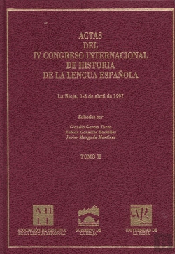 Bertrand.pt - Actas Iv Congreso Internacional De Historia De La Lengua Española (Vol. Ii)