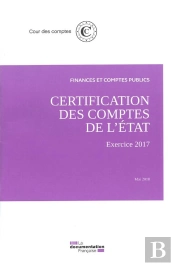 Acte De Certification Des Comptes De L'Etat ; Exercice 2017