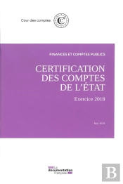 Acte De Certification Des Comptes De L'Etat ; Exercice 2018