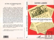 Actes Authentiques ; Nouvelles
