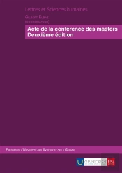 Actes De La Conference Des Masters