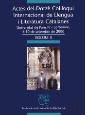 Actes Del Dotze Colúloqui Internacional De Llengua I Literat