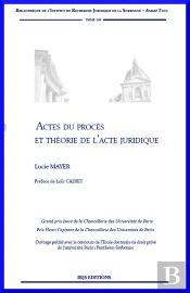 Actes Du Procès Et Théorie De L'Acte Juridique