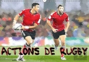 Actions De Rugby Calendrier Mural 2018 Din A3 Horizontal