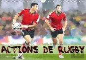 Actions De Rugby Calendrier Mural 2018 Din A4 Horizontal