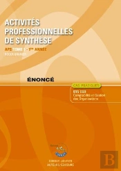 Activites Professionnelles De Synthese (Aps) T1 Enonce - Apsdu Bts Cgo 1re Annee (Pochette)