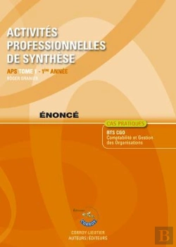Bertrand.pt - Activites Professionnelles De Synthese (Aps) T1 Enonce - Apsdu Bts Cgo 1re Annee (Pochette)