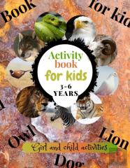 Activity Book For Kids 3-6 Years (Animal)