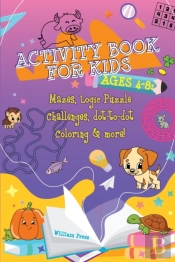 Activity Book For Kids Ages 4-8