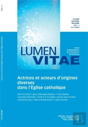 Actrices Et Acteurs D'Origines Diverses Dans L'Église Catholique 78/4 Revue Lumen Vitae