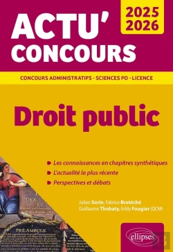 Bertrand.pt - Actu' Concours : Droit Public (Édition 2025/2026)