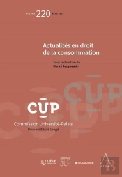 Actualités En Droit De La Consommation Tome 220
