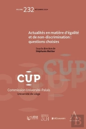 Actualités En Matière D'Égalité Et De Non-Discrimination : Questions Choisies