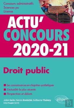 Bertrand.pt - Actu'Concours ; Droit Public ; Cours Et Qcm (Édition 2020/2021)