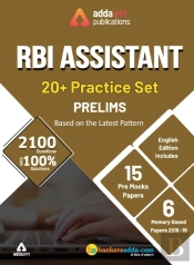 Adda247 20+ Rbi Assistant Prelims Mock Papers Practice Book English Medium