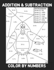 Addition & Subtraction Color By Numbers