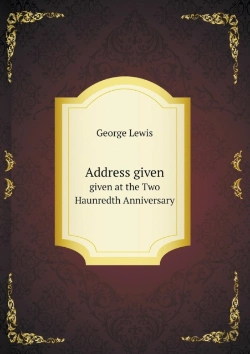 Bertrand.pt - Address Given Given At The Two Haunredth Anniversary