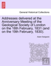 Addresses Delivered At The Anniversary M