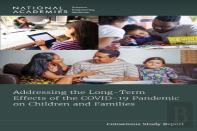 Addressing The Long-Term Effects Of The Covid-19 Pandemic On Children And Families