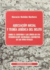 Adecuacion Social Y Teoria Jurica Del Delito
