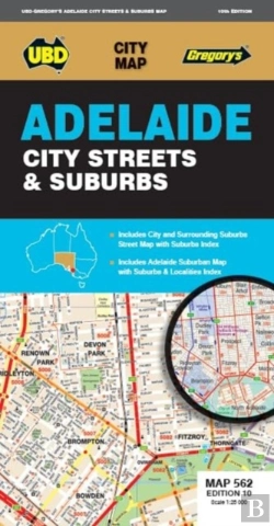Bertrand.pt - Adelaide City Streets & Suburbs Map 562 10th