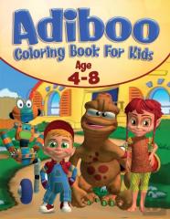 Adiboo Coloring Book For Kids Age 4-8