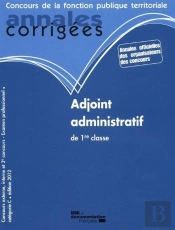 Adjoint Administratif De 1re Classe 2011-2012