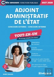 Adjoint Administratif De L'État - Tout-En-Un (Catégorie C - Concours 2027-2028) : Concours Externe - Concours Interne