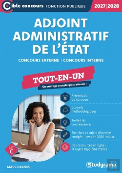 Bertrand.pt - Adjoint Administratif De L'État - Tout-En-Un (Catégorie C - Concours 2027-2028) : Concours Externe - Concours Interne