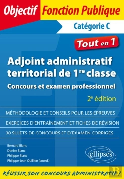 Bertrand.pt - Adjoint Administratif Territorial De 1re Classe - Concours Et Examen Professionnel - 2e Édition