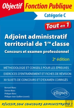 Bertrand.pt - Adjoint Administratif Territorial De 1re Classe - Concours Et Examen Professionnel - 2e Édition