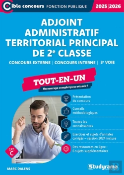 Bertrand.pt - Adjoint Administratif Territorial Principal De 2e Classe - Tout-En-Un (Concours 2025-2026) : Concours Externe - Concours Interne - 3e Voie