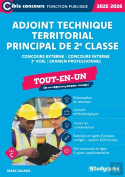 Bertrand.pt - Adjoint Technique Territorial Principal De 2e Classe - Tout-En-Un (Concours 2025-2026) : Concours Externe - Concours Interne - 3e Voie - Examen Professionnel