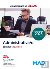 Administrativa/O Del Ayuntamiento De Bilbao. Temario Volumen 1
