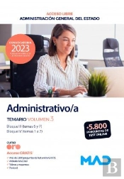 Administrativo/A Adm. General Estado Libre Tem3 Bloq.Iii Y I