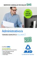 Administrativo/A Del Servicio Andaluz De Salud. Temario Específico Volumen 2