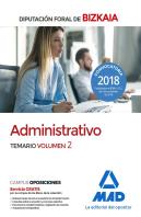 Administrativo De La Diputación Foral De Bizkaia. Temario Volumen 2