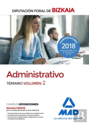 Administrativo De La Diputación Foral De Bizkaia. Temario Volumen 2