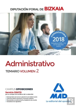 Bertrand.pt - Administrativo De La Diputación Foral De Bizkaia. Temario Volumen 2