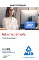 Administrativo De Las Cortes Generales. Temario Bloque C