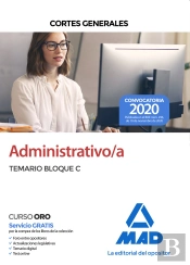 Administrativo De Las Cortes Generales. Temario Bloque C